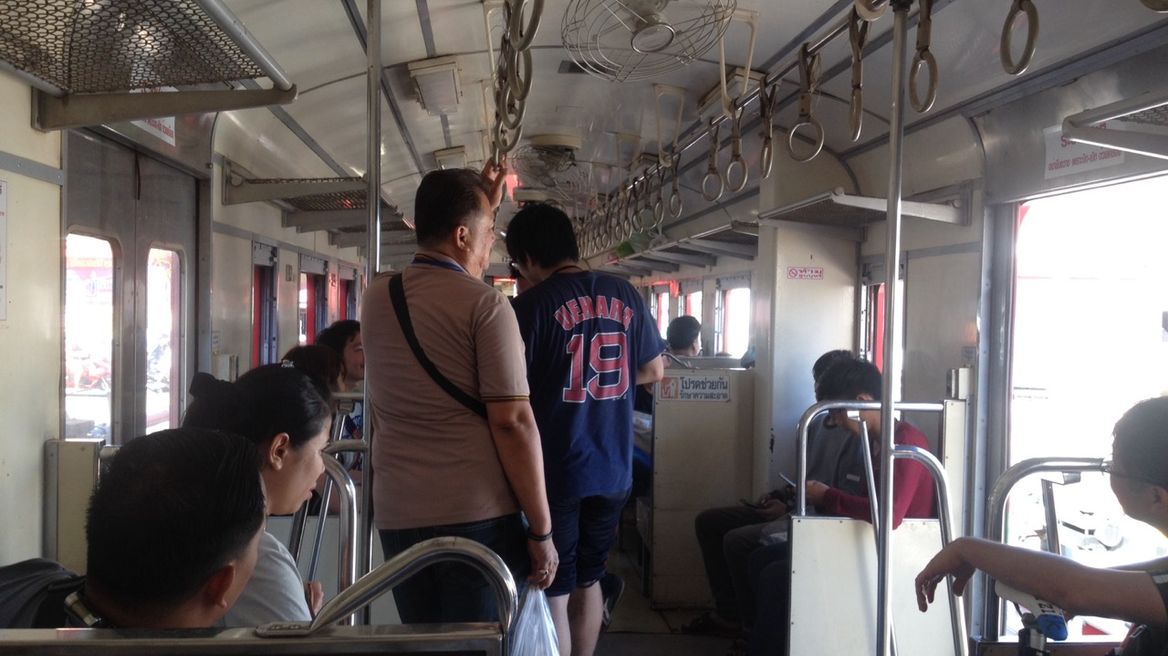 Try to take a train like a locla