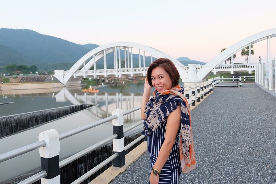 White railway bridge