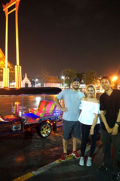 Visiting Giant swing with Tuk Tuk captured