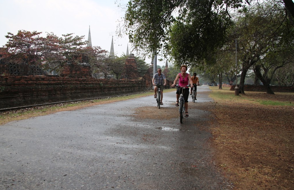 Cycle in Ayutthaya Historical Park