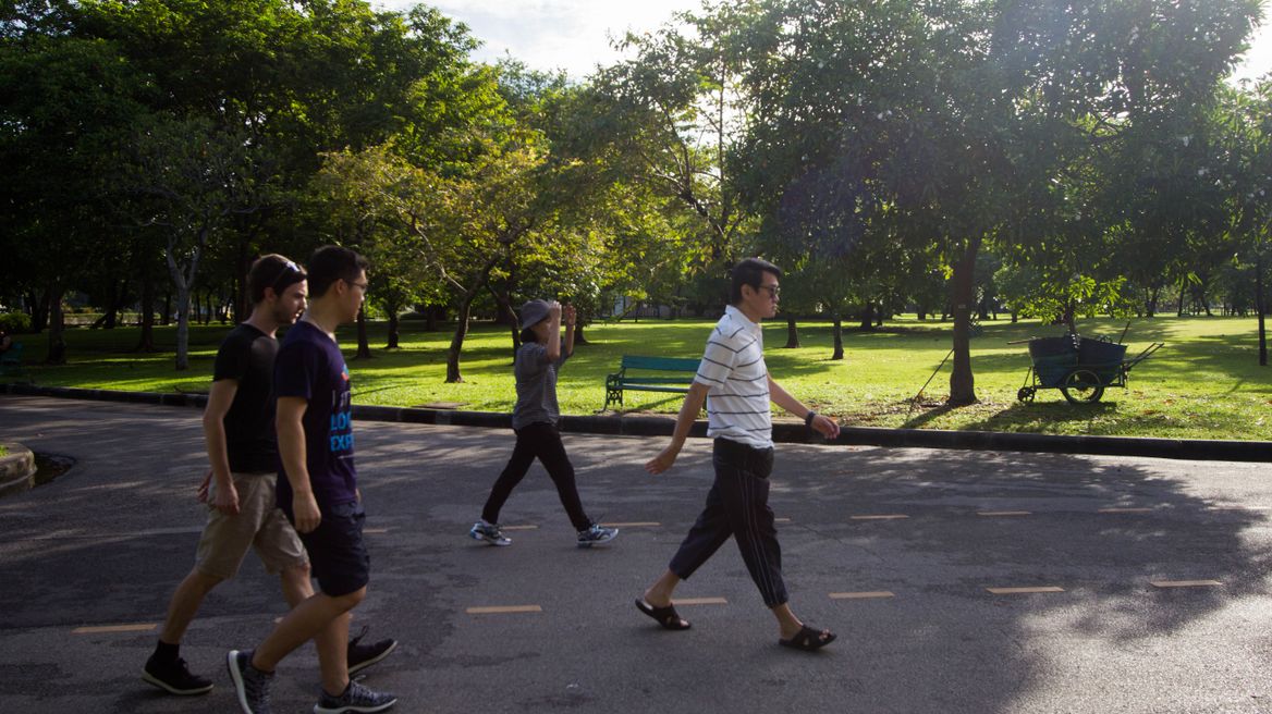 Morning run at Lumphini Park