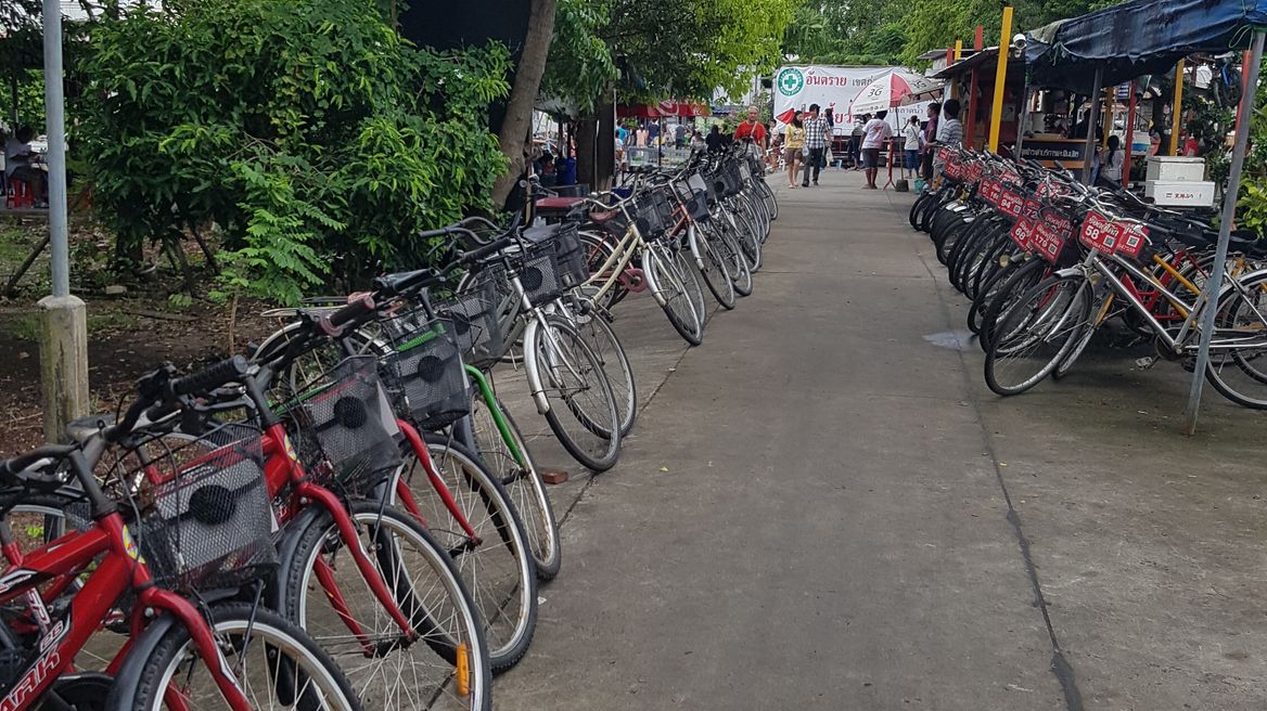 bike for rent a tour around green lung Bangkok