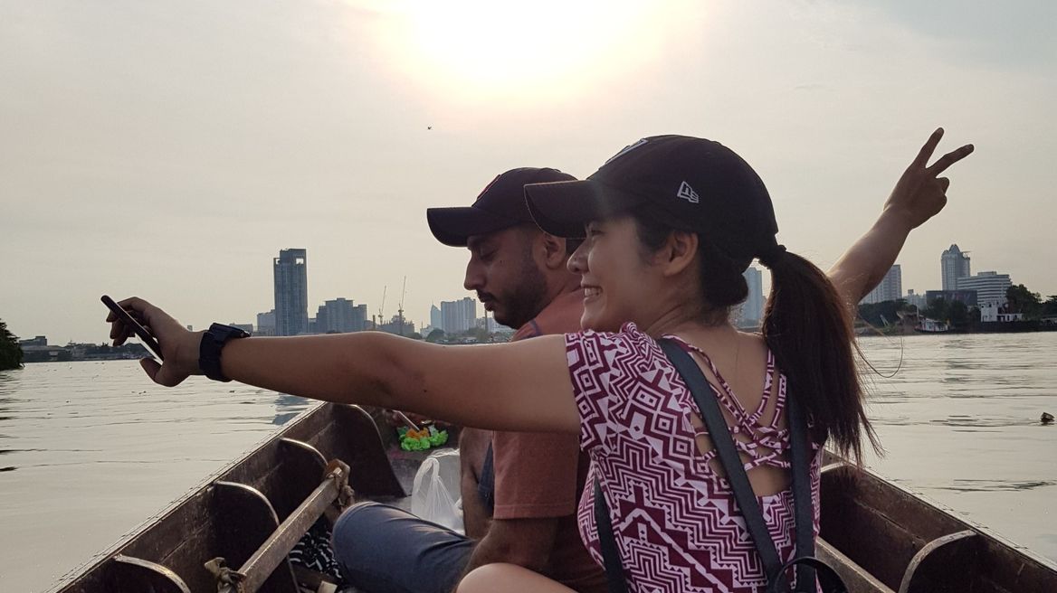 Crossing the Chao Phraya River