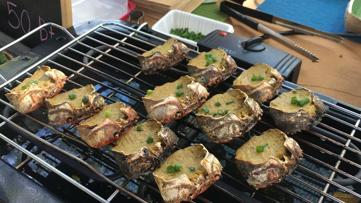 Local northern way of cooking crabs