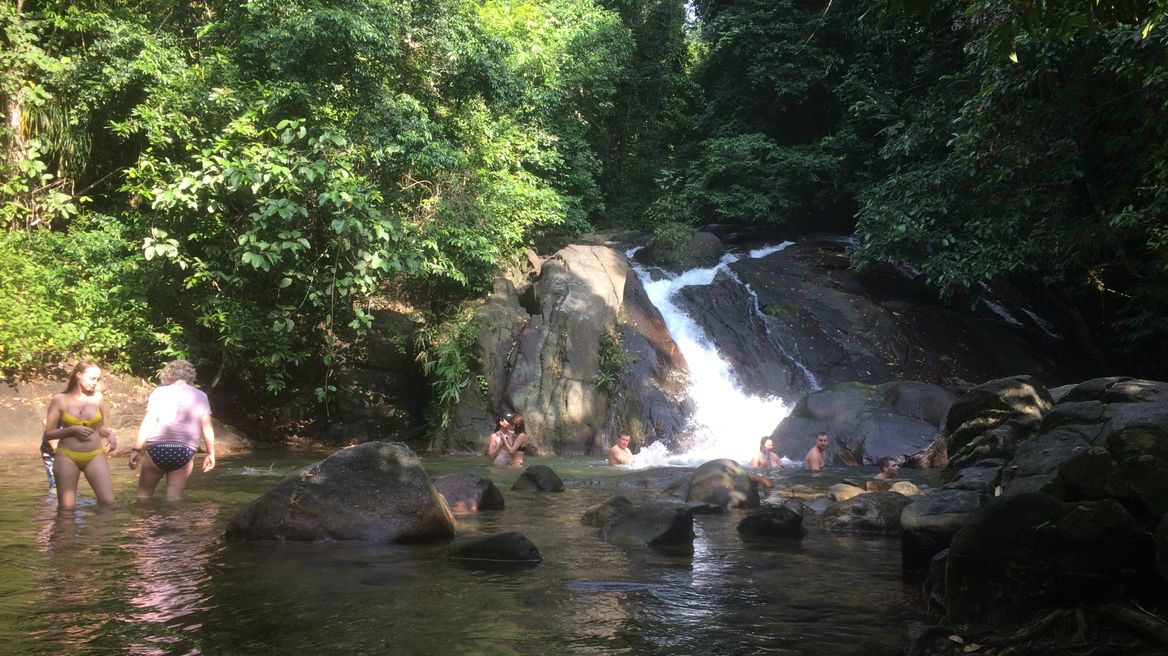 Refresh by small water fall before reture you back to you hotel