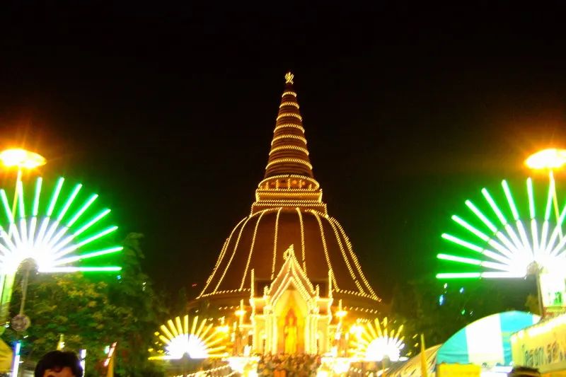 Phra Pathom Chedi when they have the festival