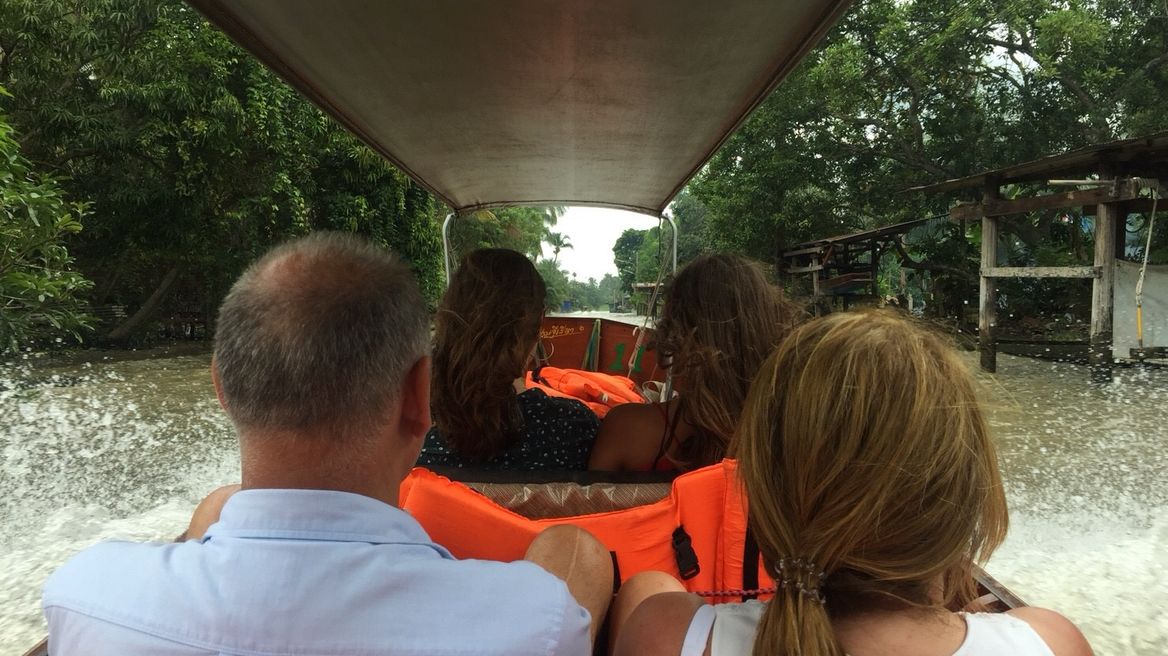 Private boat tour at floating market