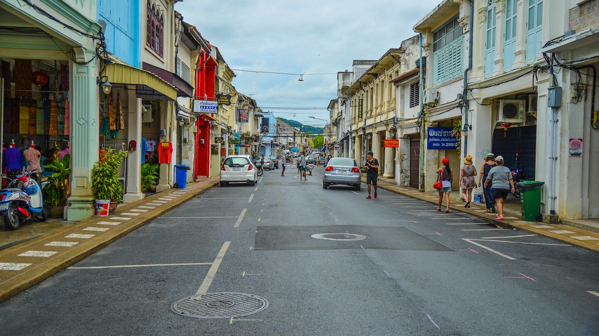 Phuket town street