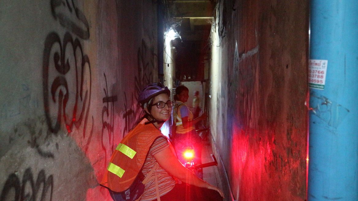 Venture down side streets and small alleyways with your guide