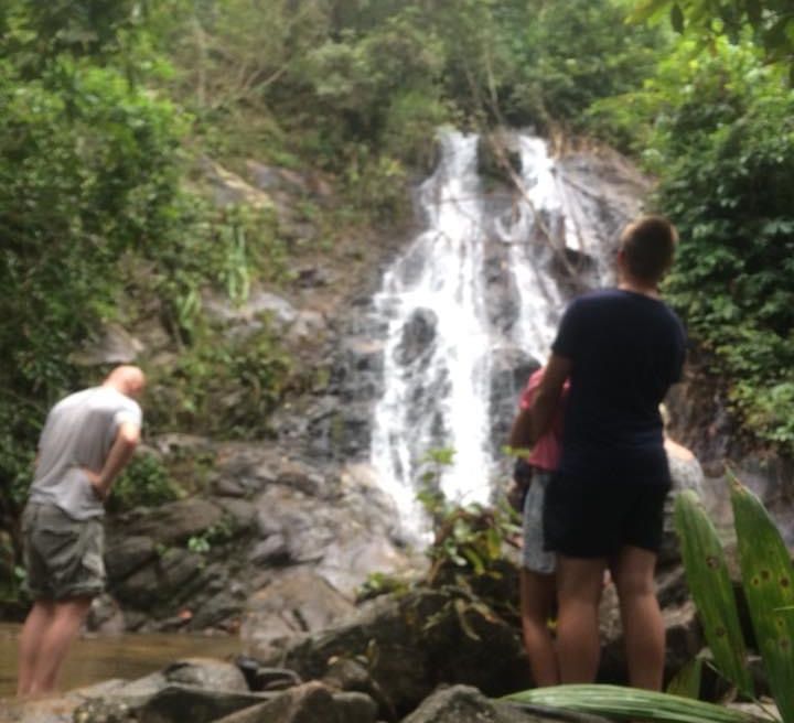Small waterfall ‘Banghuarat’ near by Sok river