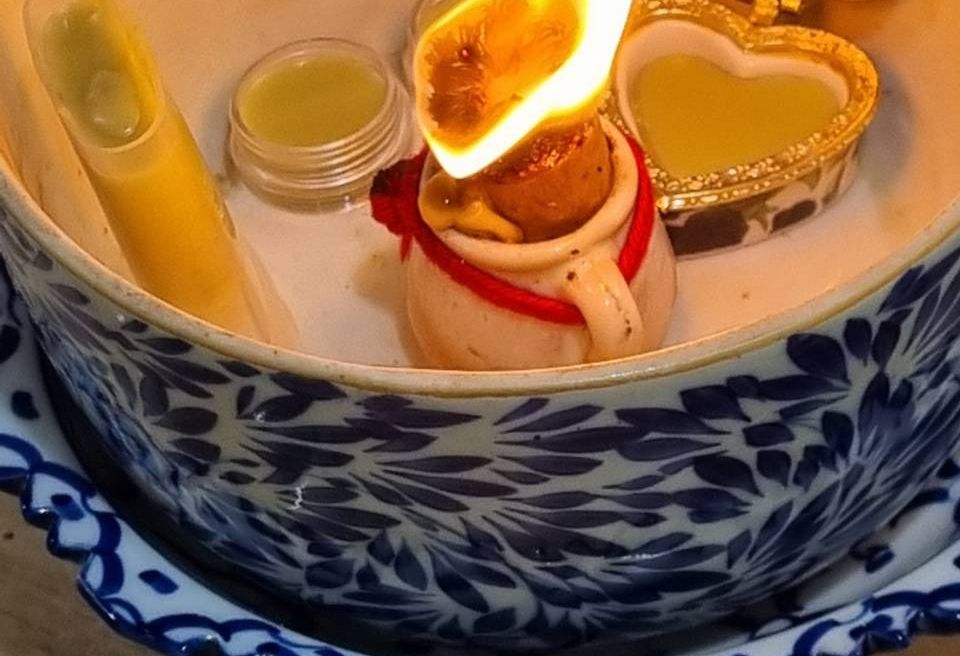 Scented candle smoking