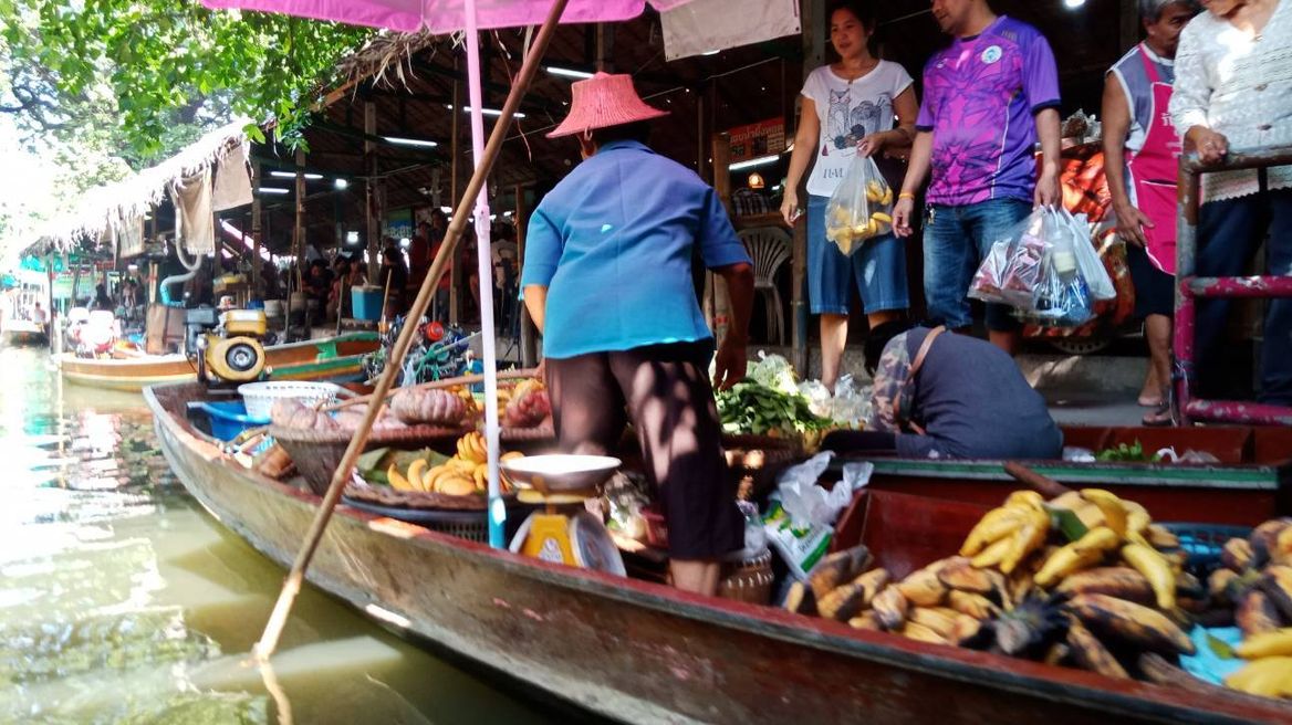 They sell the food on the boat