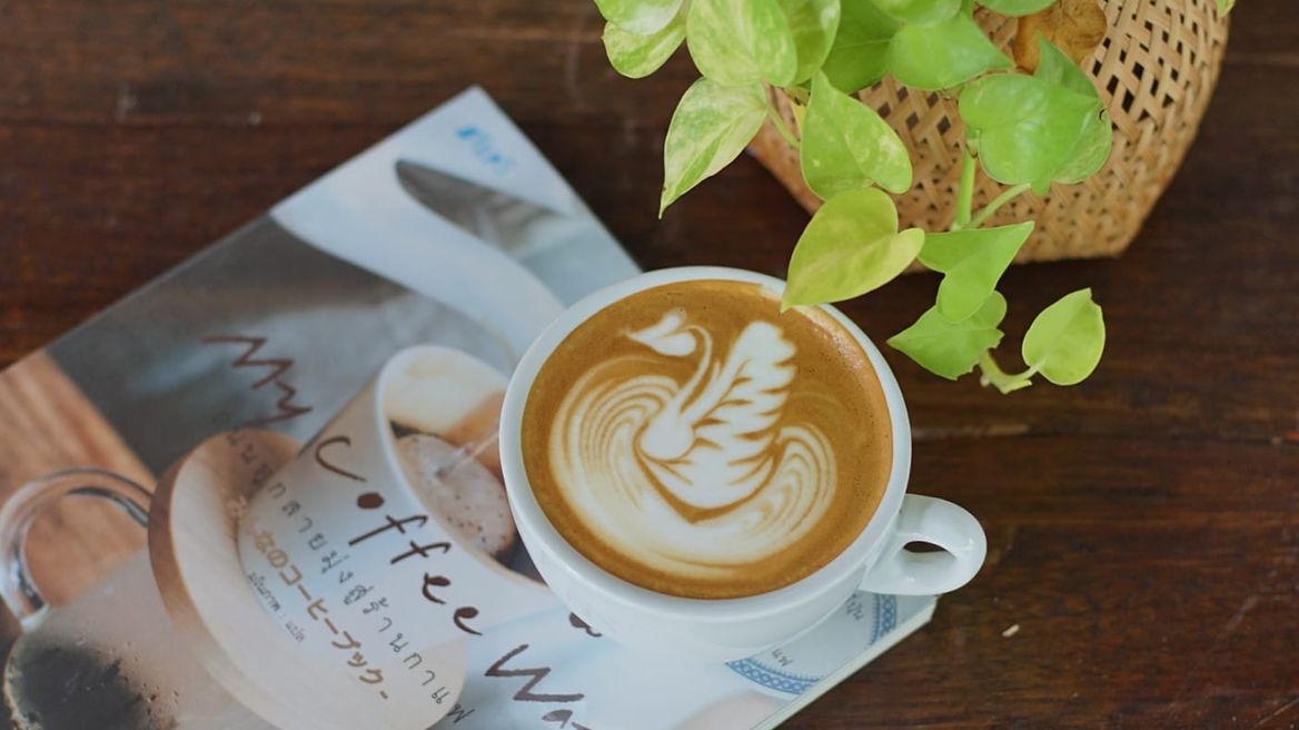 Nice latte art form barista who got a lot of award