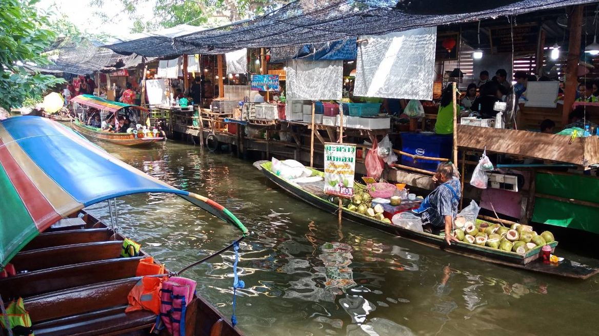 Boat ride along the canal