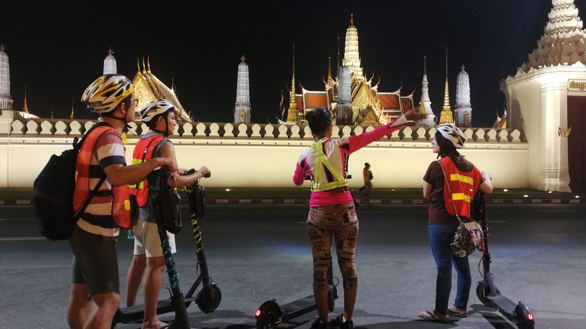 Scoot around the Grand Palace at night