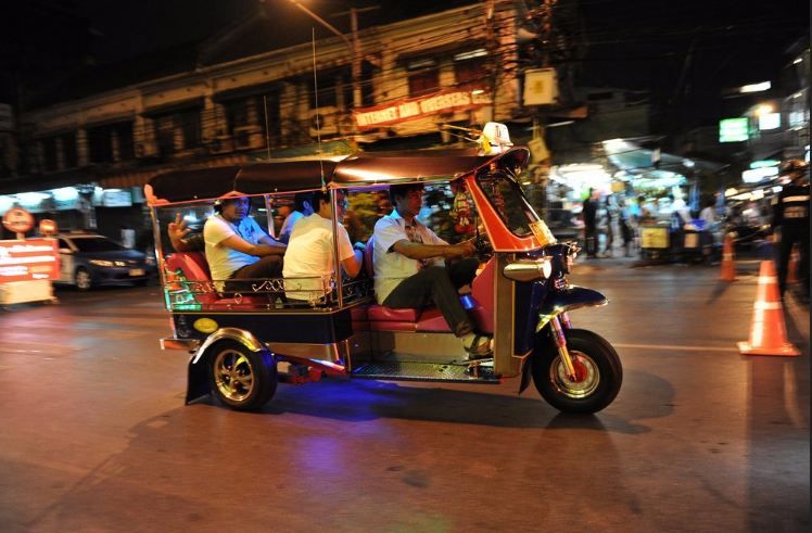 On board....Tuk Tuk in Thailand