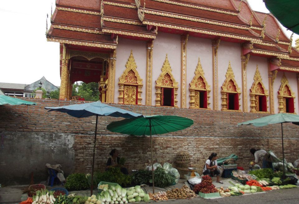 Walking around the market