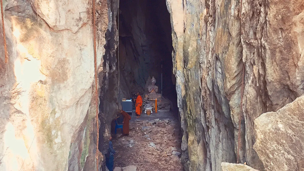 There is a secret in this cave