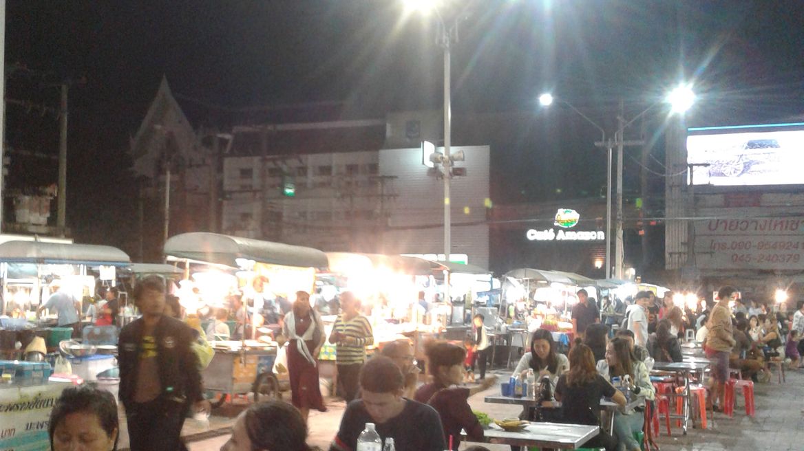 Street food at the night bazaar