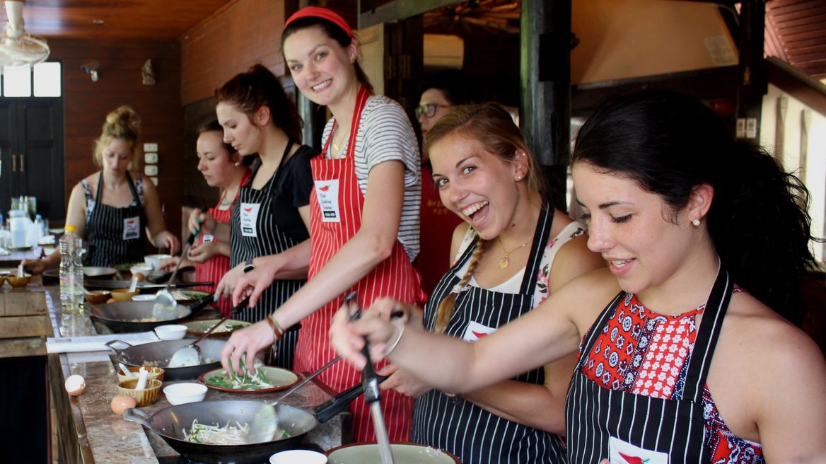 Class in action - cooking