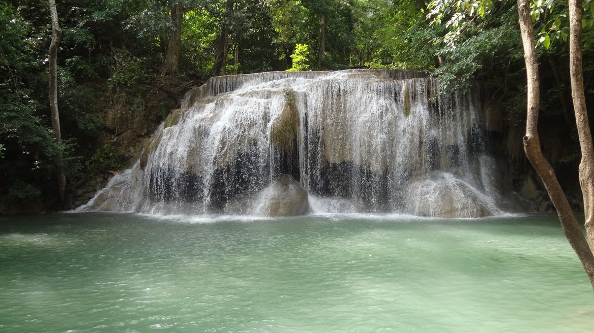 Fish in Erawan waterfall 