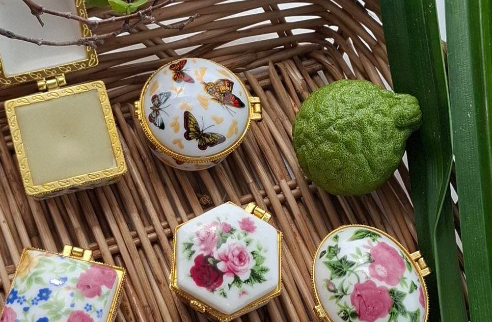 Thai lip balm in the old-style tin