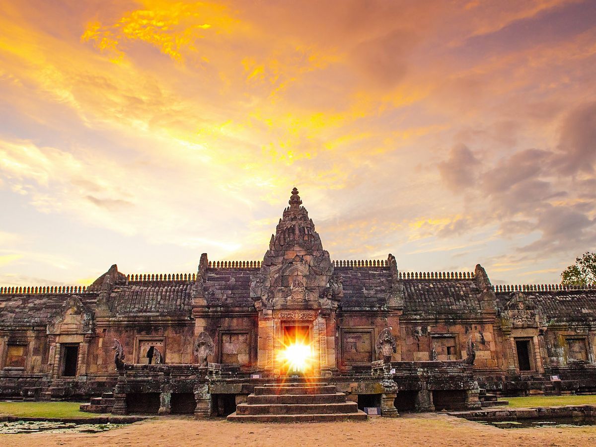 Phanom Rung Historical Park during sunset