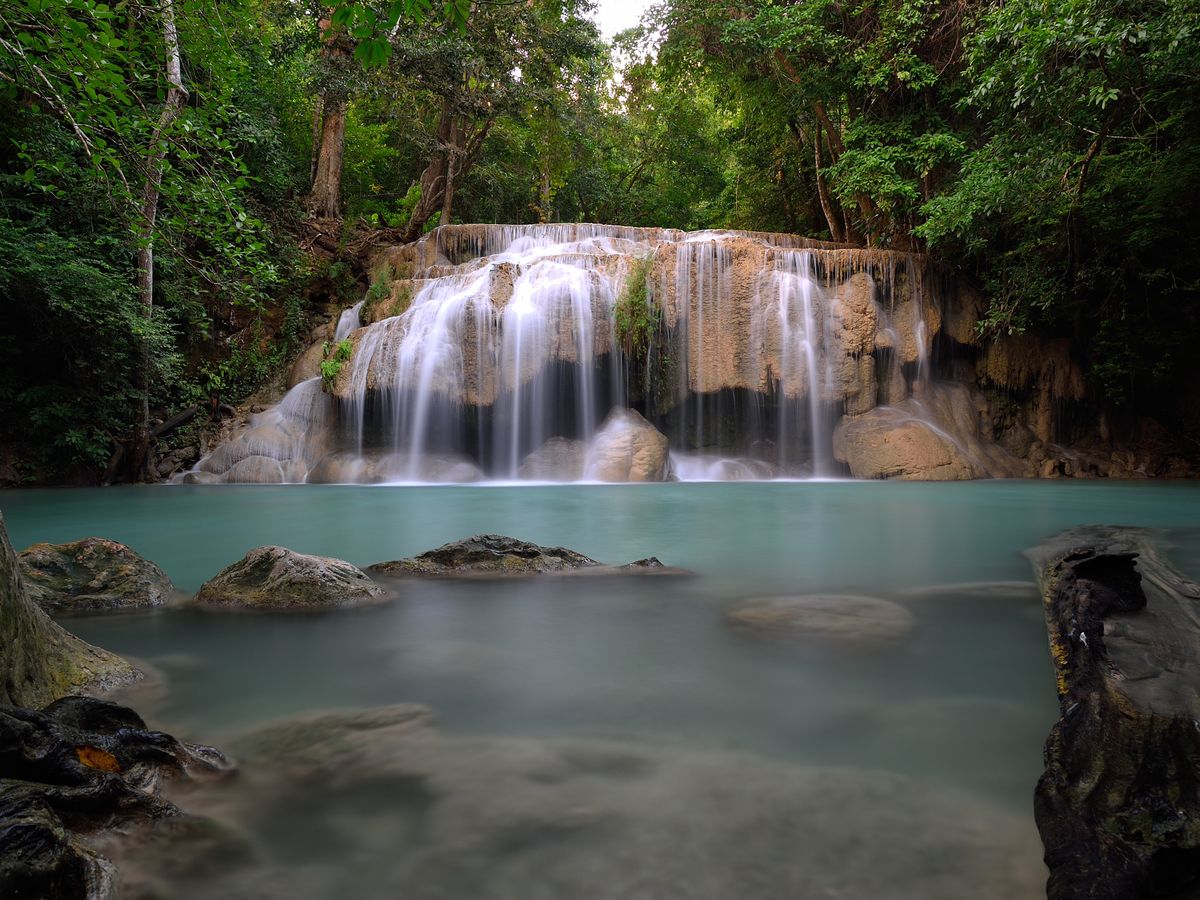 erawan waterfall kanchanaburi thailand