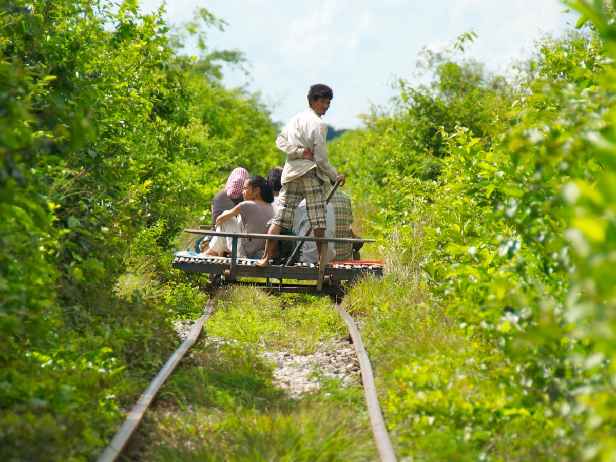 Bamboo Train Battambang Cambodia