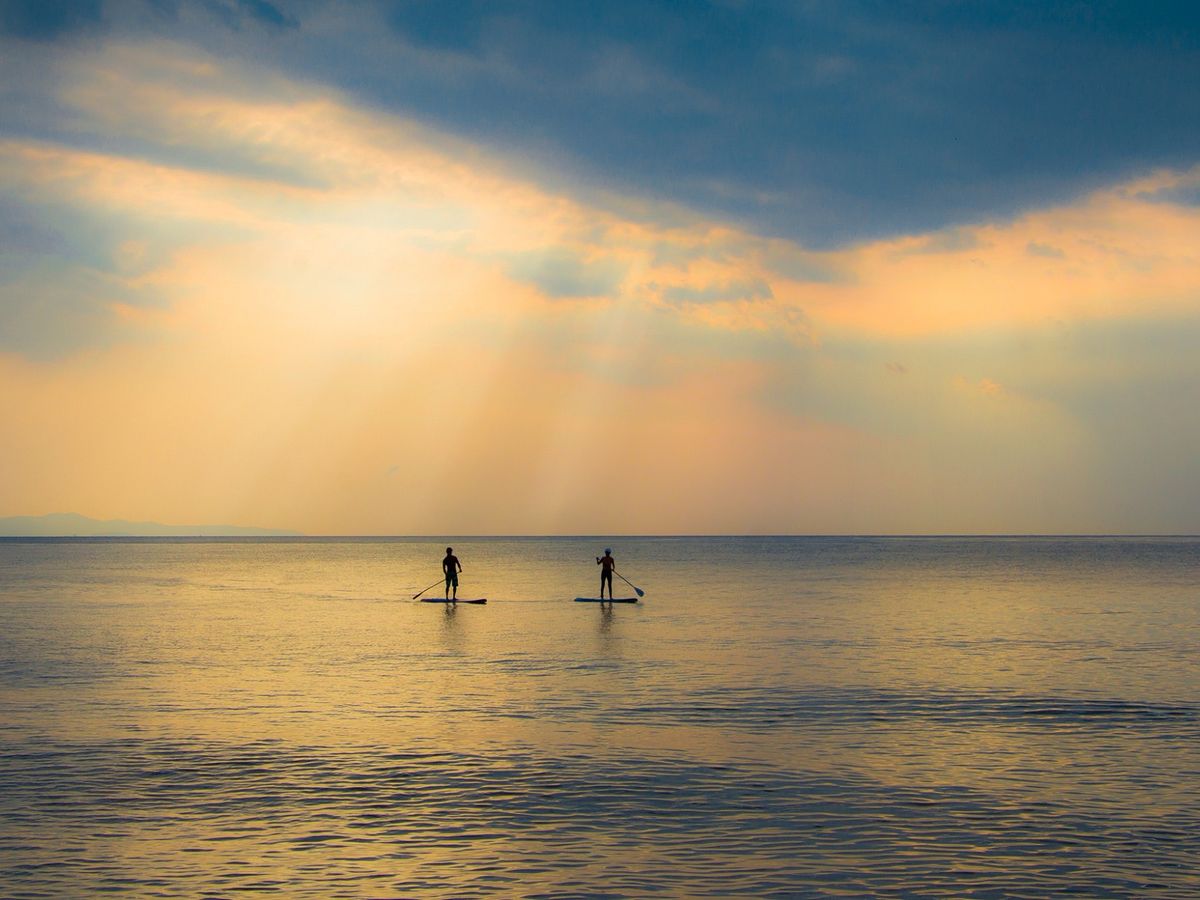 Jomtien Beach, Pattaya, Thailand during sunset