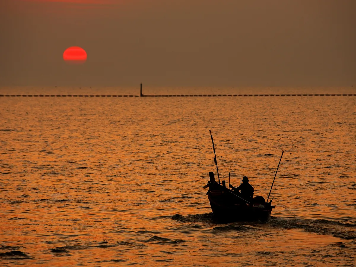 Sunset in Bang Saen, Chon Buri, Thailand