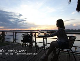 Nong Khai City Tour Chill Out  Awesome Sunset Ever