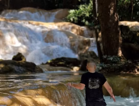 Climb Huge Sticky Waterfall Hot Spring Visit Cave
