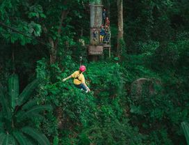 Zipline at Hanuman World Phuket with Round Trip Transfer