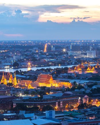 Bangkok Old Town at twilight