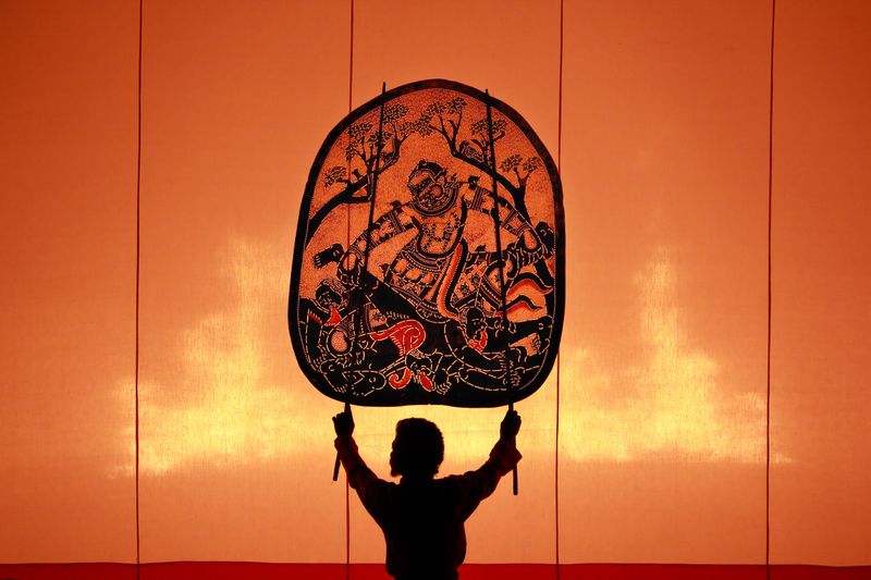 Thai shadow play, part of one of the best shows in Bangkok